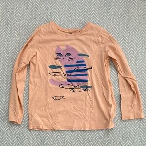 Tea Collection Apricot Long Sleeve Tee